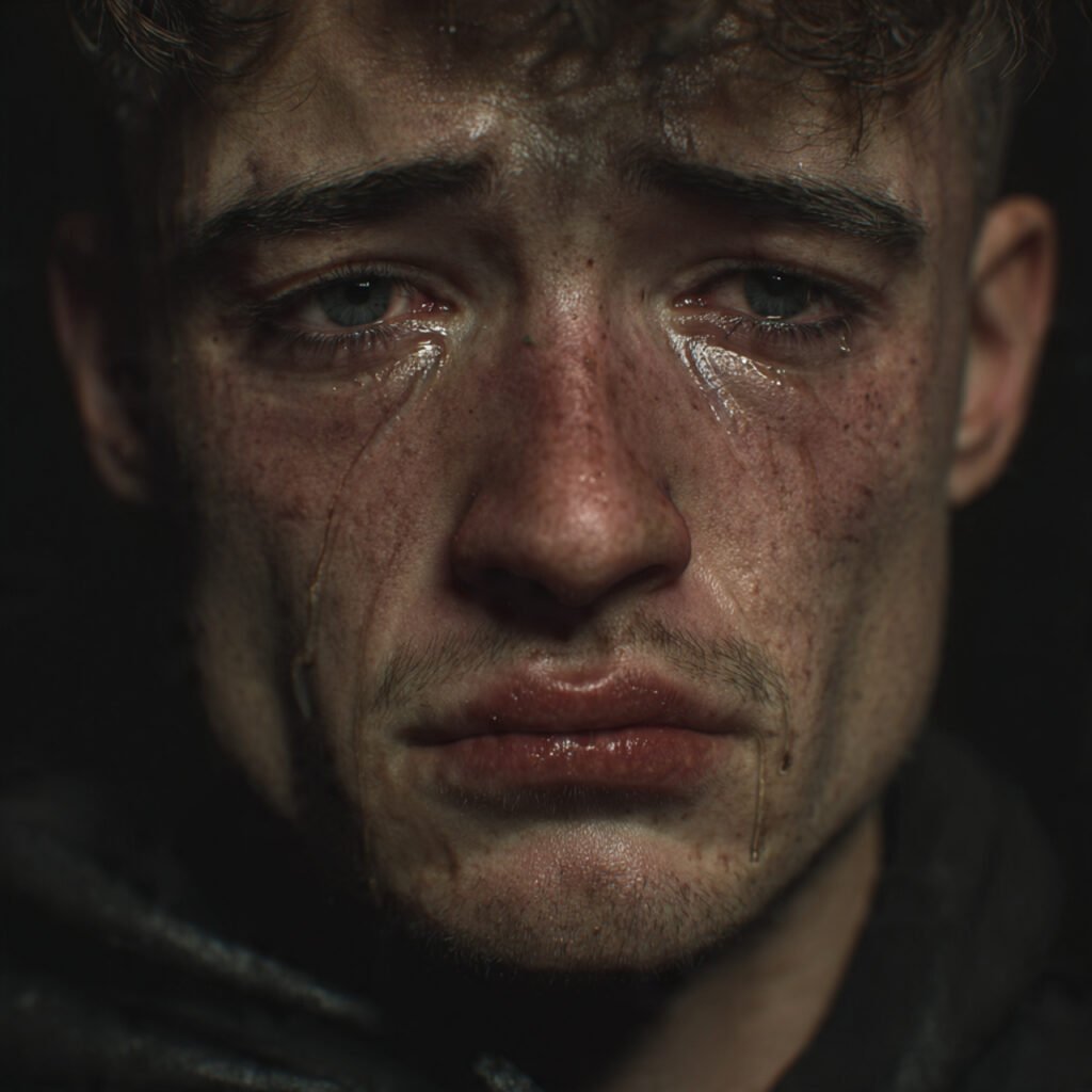 Deep Emotional Sad Reaction Face Images