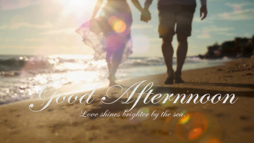 Calm Ocean Afternoon Greetings With Quotes