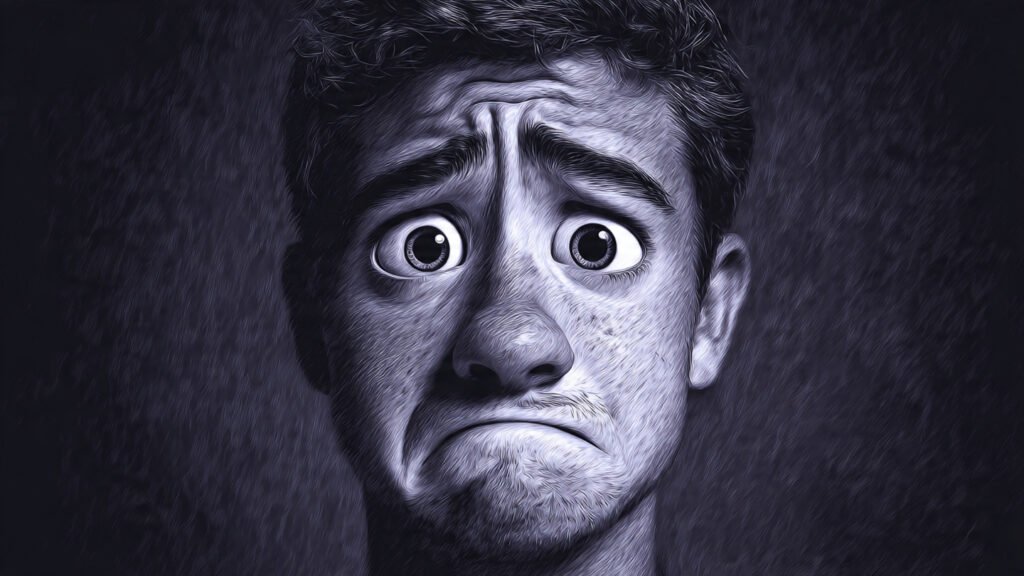 Painful Expressions Captured In Sad Moments