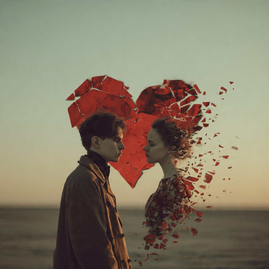 Lovers trapped in false emotional bonds