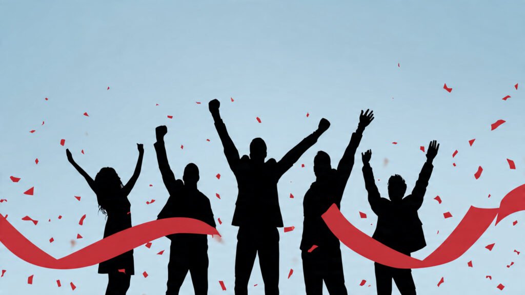 Recognize achievements with congratulatory image collection