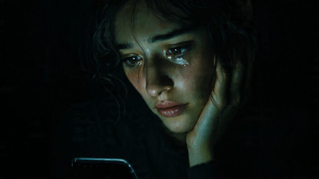 Heartache from fake love connections shared