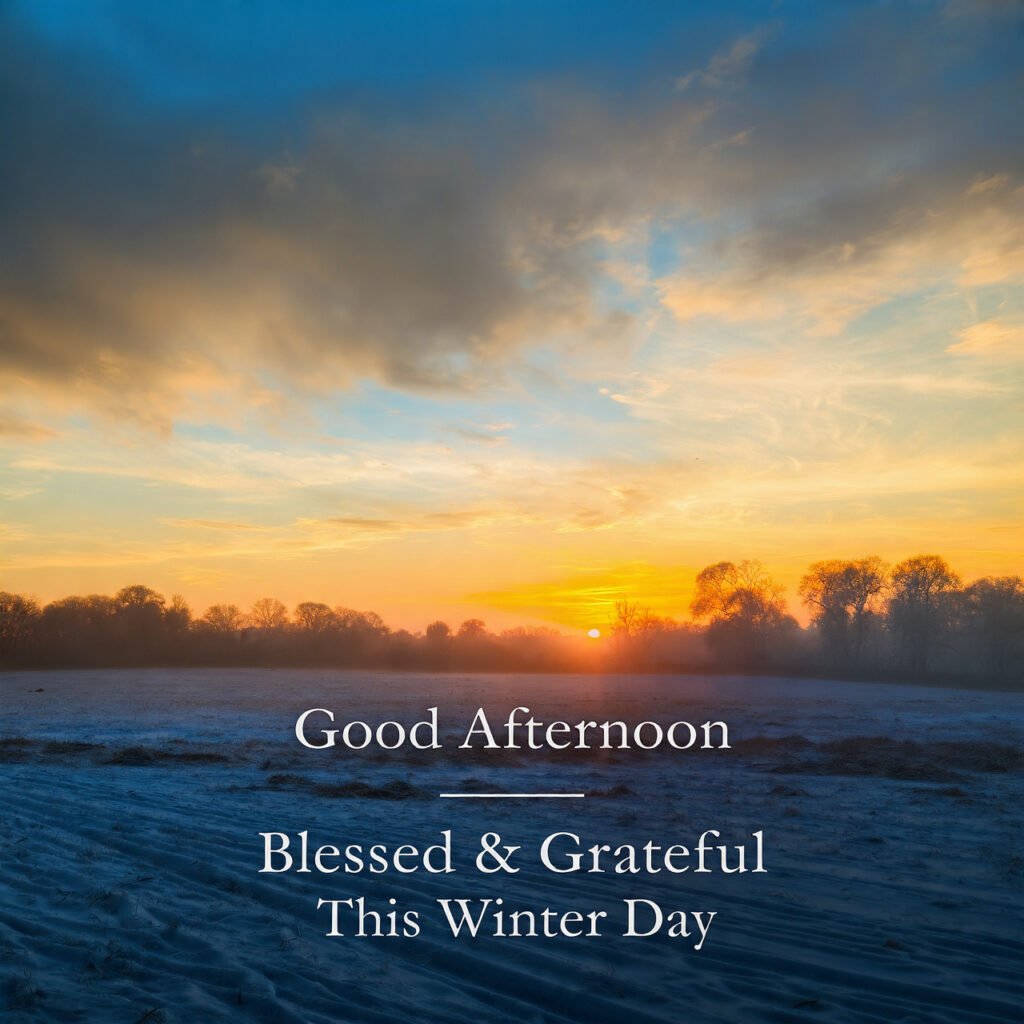 Sweet Winter Good Afternoon Messages